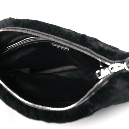 Miu Miu Rabbit Fur Embellished Crossbody Black 7 of 13