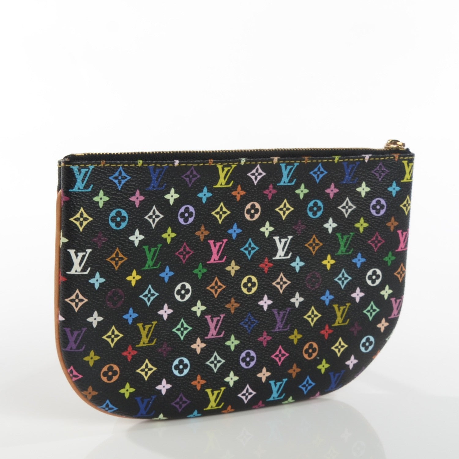 Louis Vuitton Monogram Multicolor Pochette Plate GM Black 3 of 7