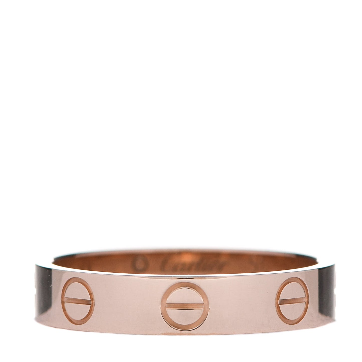 18K Pink Gold 3.5mm LOVE Wedding Band Ring 51 5.75