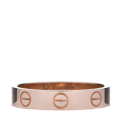 Cartier 18K Pink Gold 3.5mm LOVE Wedding Band Ring 51 5.75 1 of 5