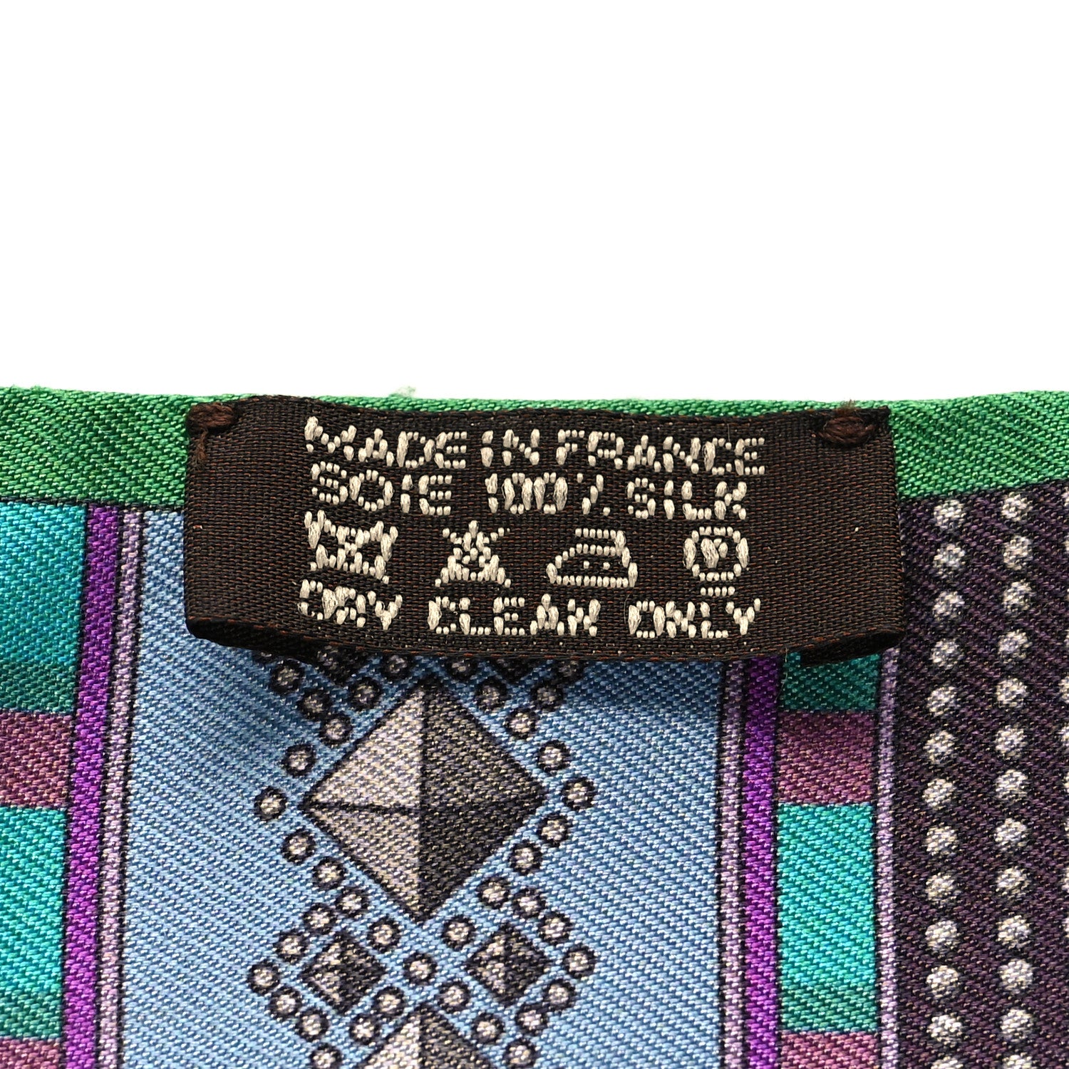 Hermes Silk Colliers De Chiens Twilly Emeraude Fuchsia Mauve 3 of 4