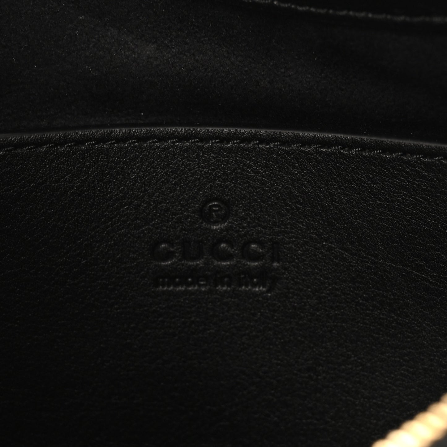 Patent Calfskin Matelasse GG Marmont Half Moon Hobo Black