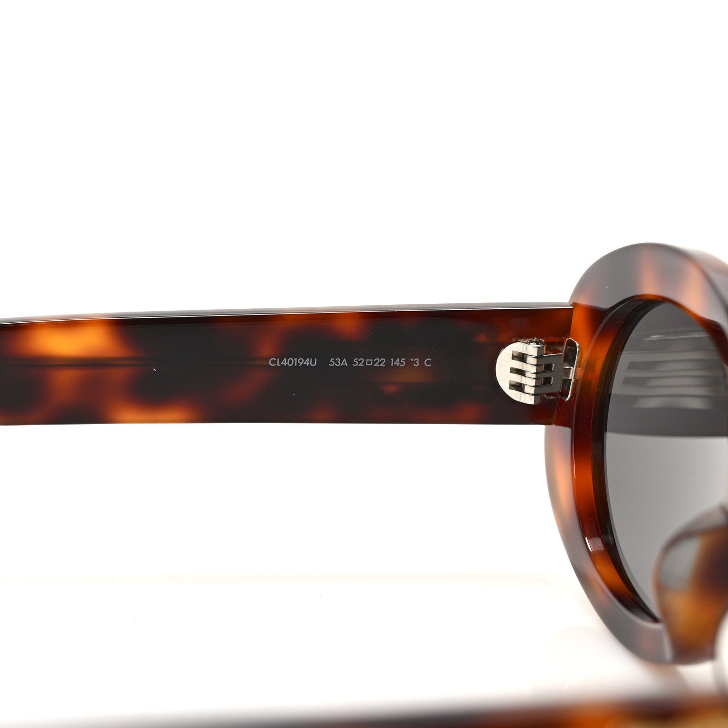 Celine Acetate Triomphe 01 Sunglasses CL 40194U Medium Havana 6 of 7