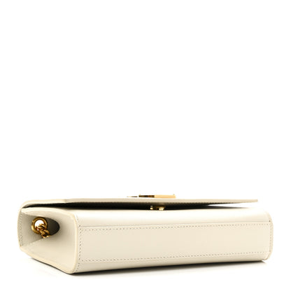 Saint Laurent Grain De Poudre Small Monogram Kate Satchel Crema Soft 4 of 9