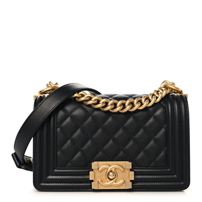 Chanel Calfskin Quilted Small Boy Flap Black 1 of 11