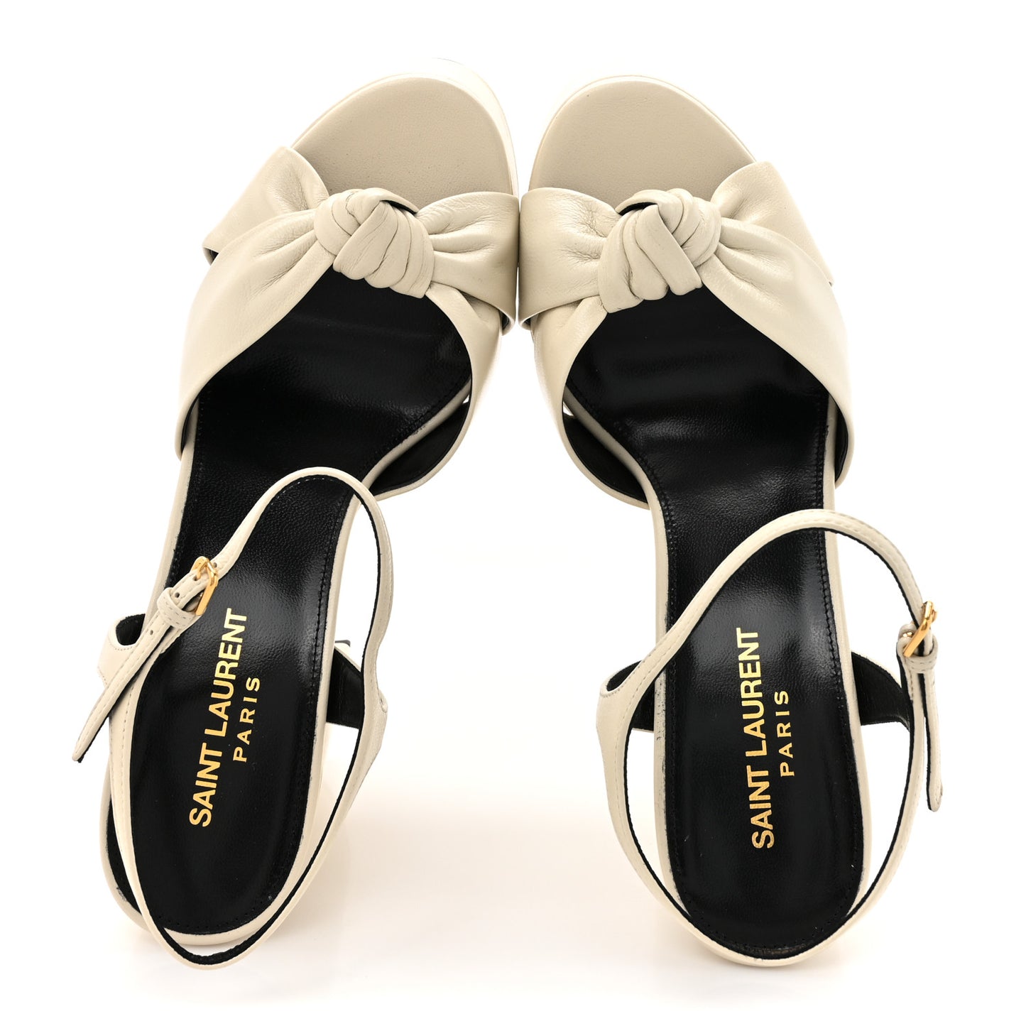 Vendome Bianca 85 Platform Sandals 38 Pearl
