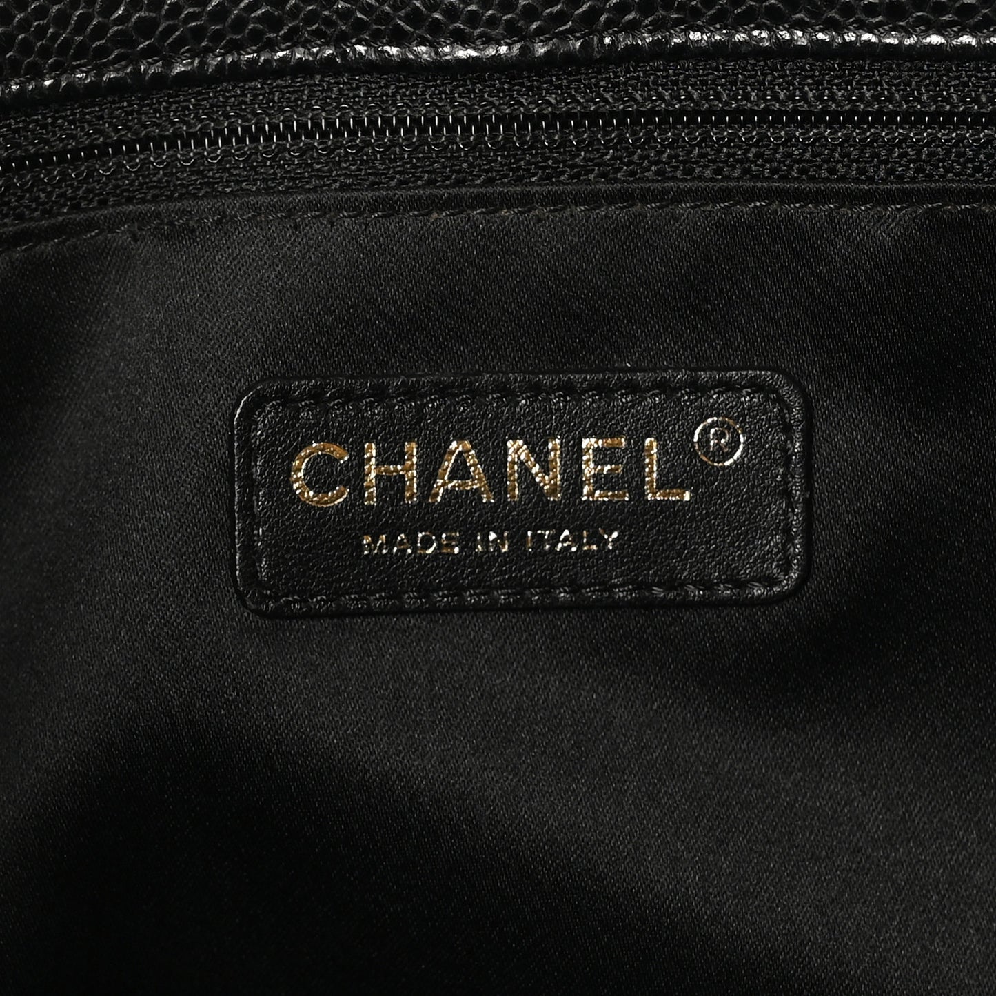 Caviar Quilted Grand Shopping Tote GST Black