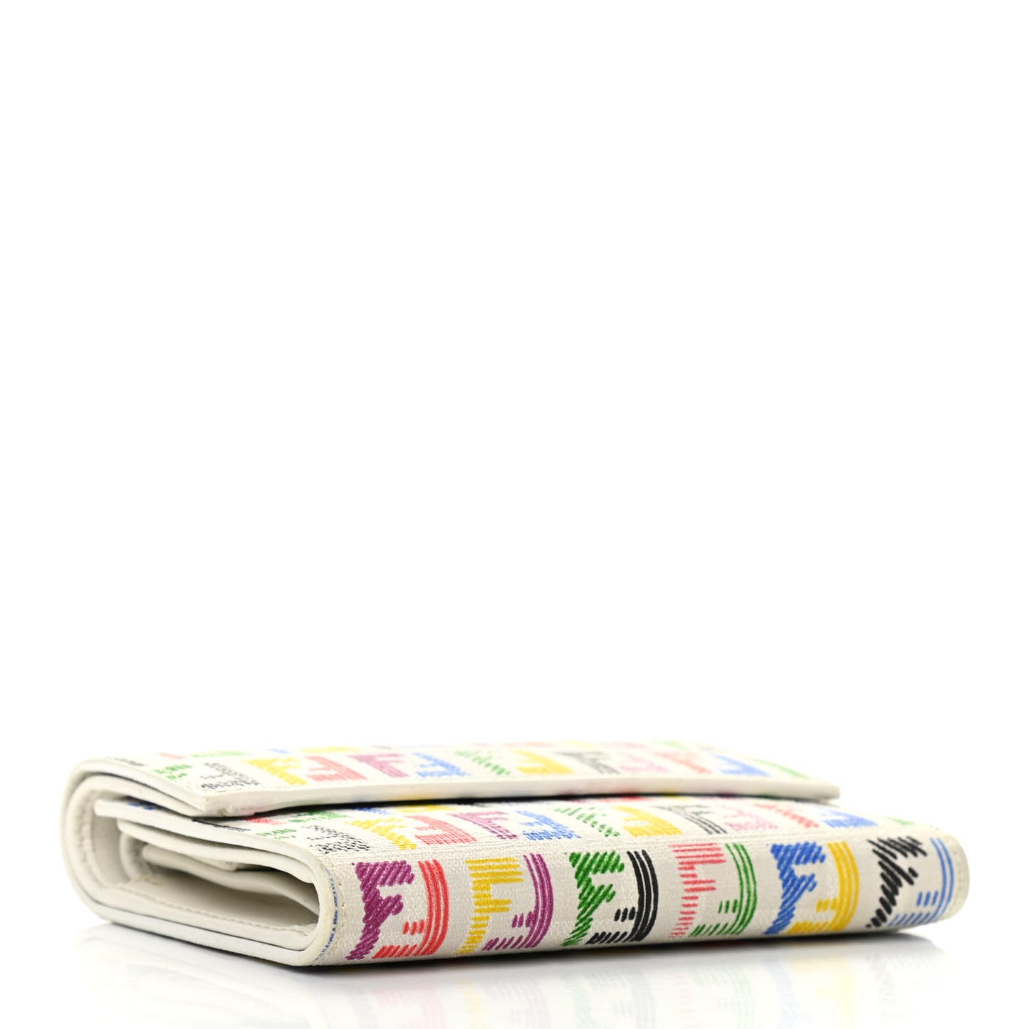 Zucchino Spalmati FF Multicolor Tri-fold Wallet White Multicolor