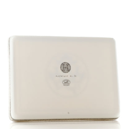 Hermes Porcelain Mosaique Au 24 Sushi Plate Platine 3 of 5