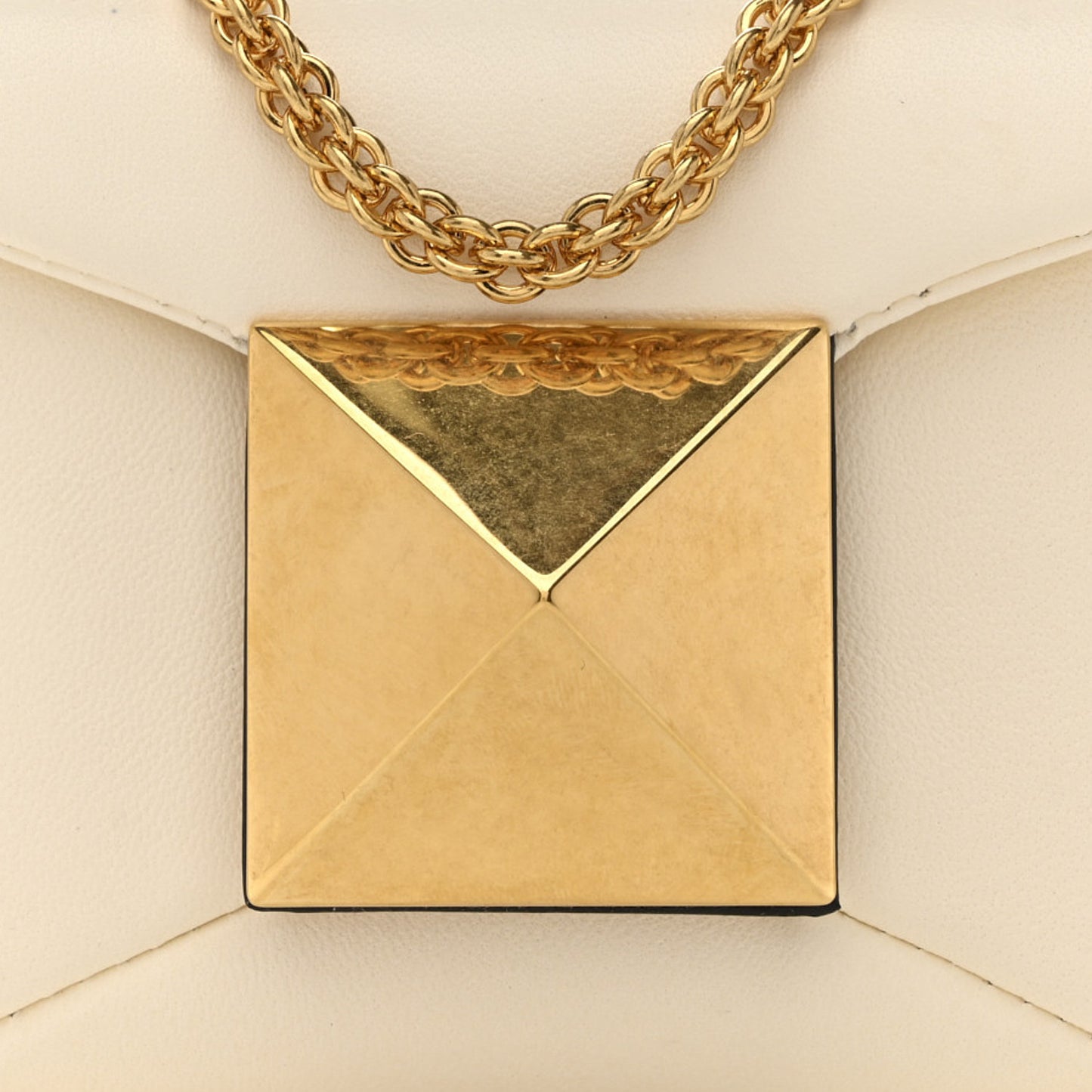 Nappa Micro One Stud Chain Bag Ivory