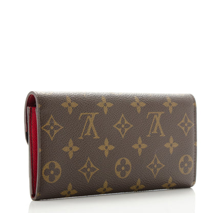 Louis Vuitton Monogram Emilie Wallet Rouge 3 of 8