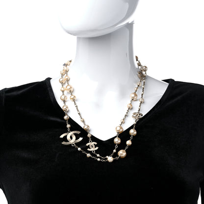 Chanel Pearl CC Necklace White 6 of 6