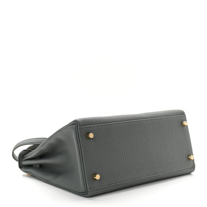 Hermes Togo Kelly Retourne 28 Vert Amande 3 of 10
