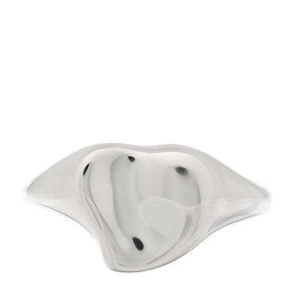 Tiffany Sterling Silver Elsa Peretti Full Heart Ring 49 4.75 1 of 5