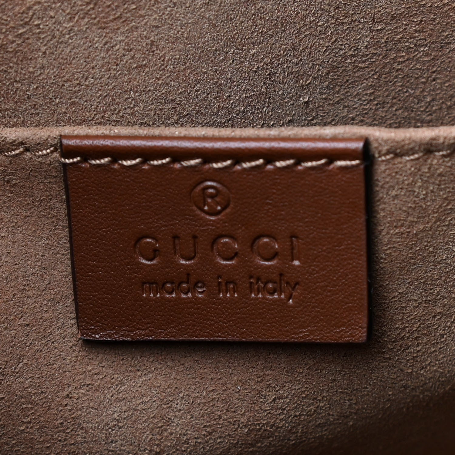 Gucci GG Supreme Monogram Calfskin Small Padlock Tote Beige Ebony Tuscany 5 of 13