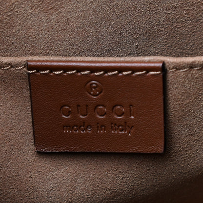 Gucci GG Supreme Monogram Calfskin Small Padlock Tote Beige Ebony Tuscany 5 of 13