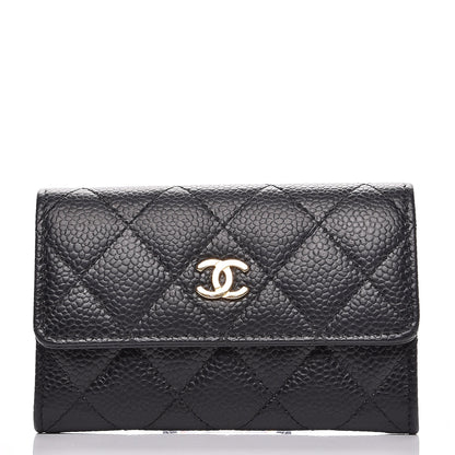 Chanel Caviar Quilted Flap Card Holder Black 1 of 11