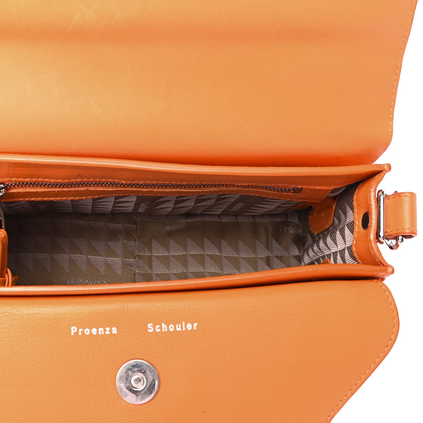 Smooth Calfskin Mini PS11 Classic Shoulder Bag Orange