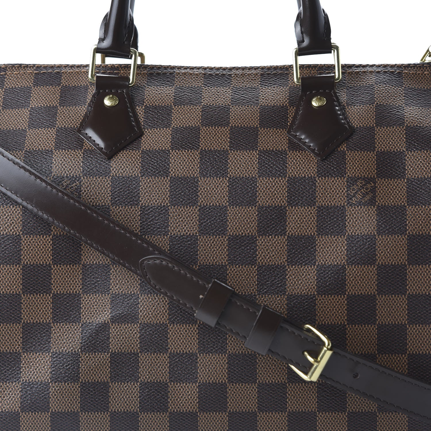 Louis Vuitton Damier Ebene Speedy Bandouliere 30 7 of 9