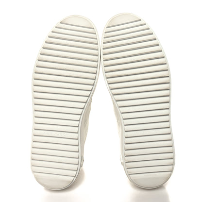 Louis Vuitton Lambskin Embossed Monogram Time Out Sneakers 39 White 5 of 10