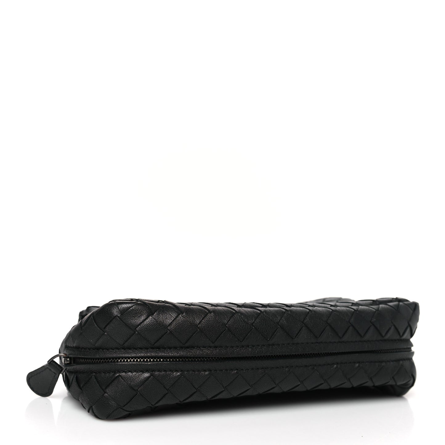 Nappa Intrecciato Small Messenger Bag Light Grey