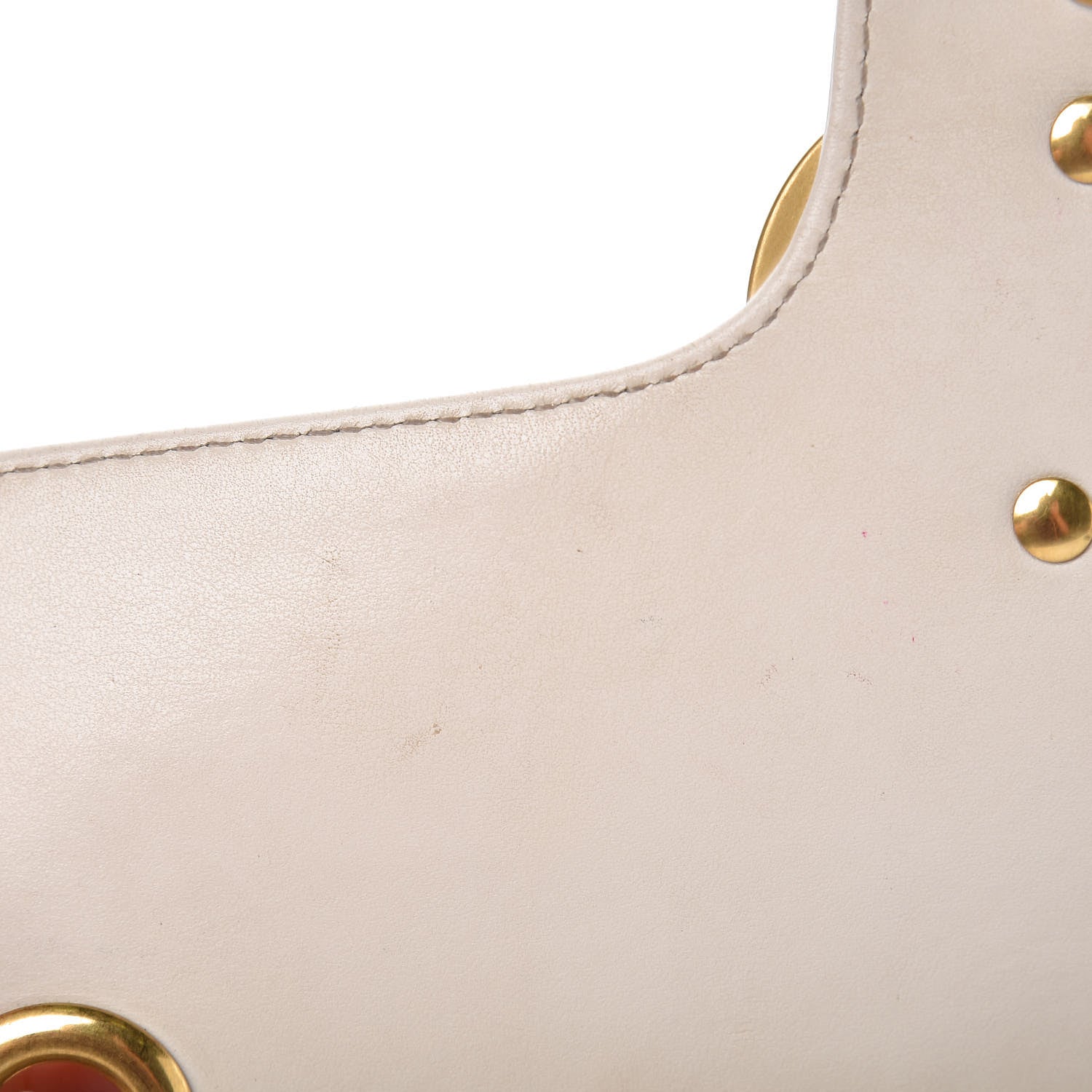 Gucci Calfskin Matelasse Small GG Marmont Shoulder Bag White 8 of 16