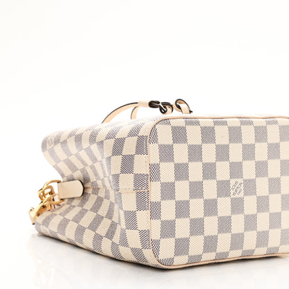 Louis Vuitton Damier Azur Braided Neonoe BB Pink 9 of 10