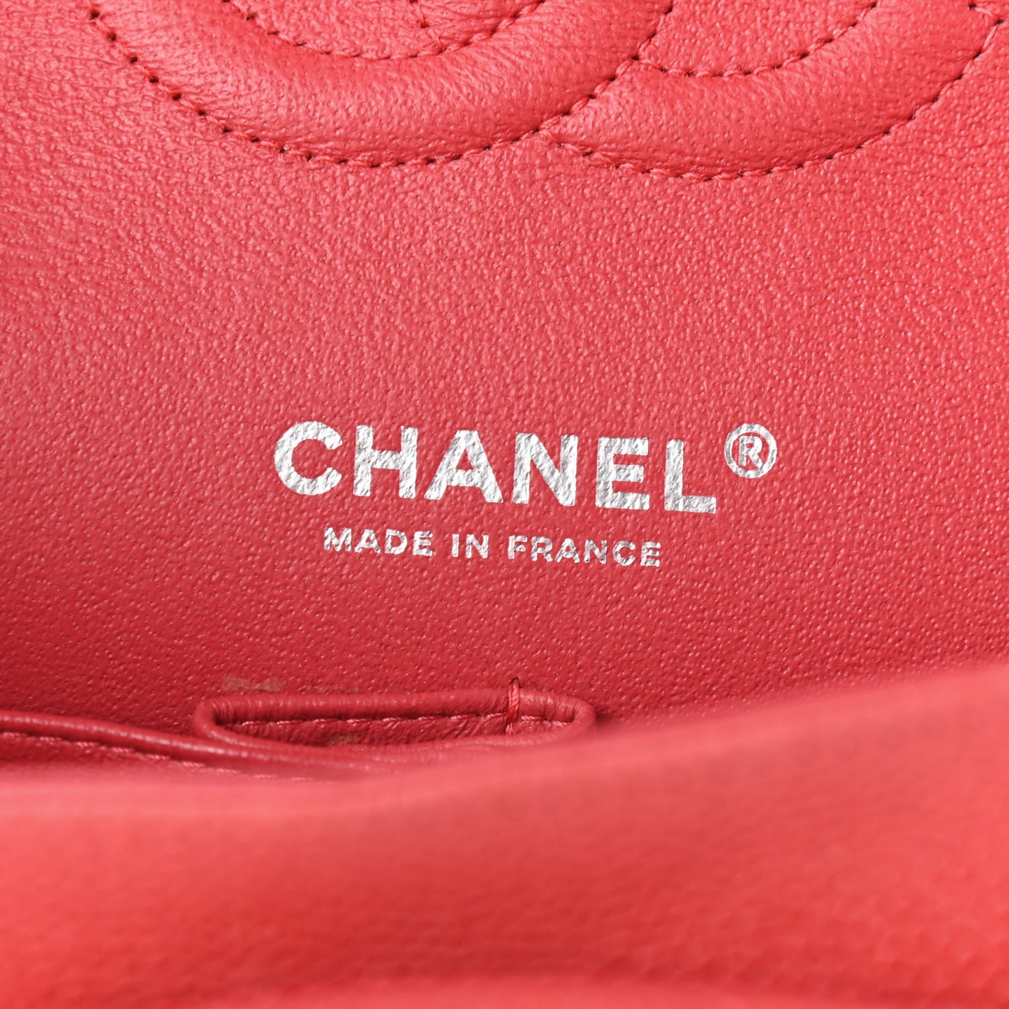 Caviar Quilted Medium Double Flap Red