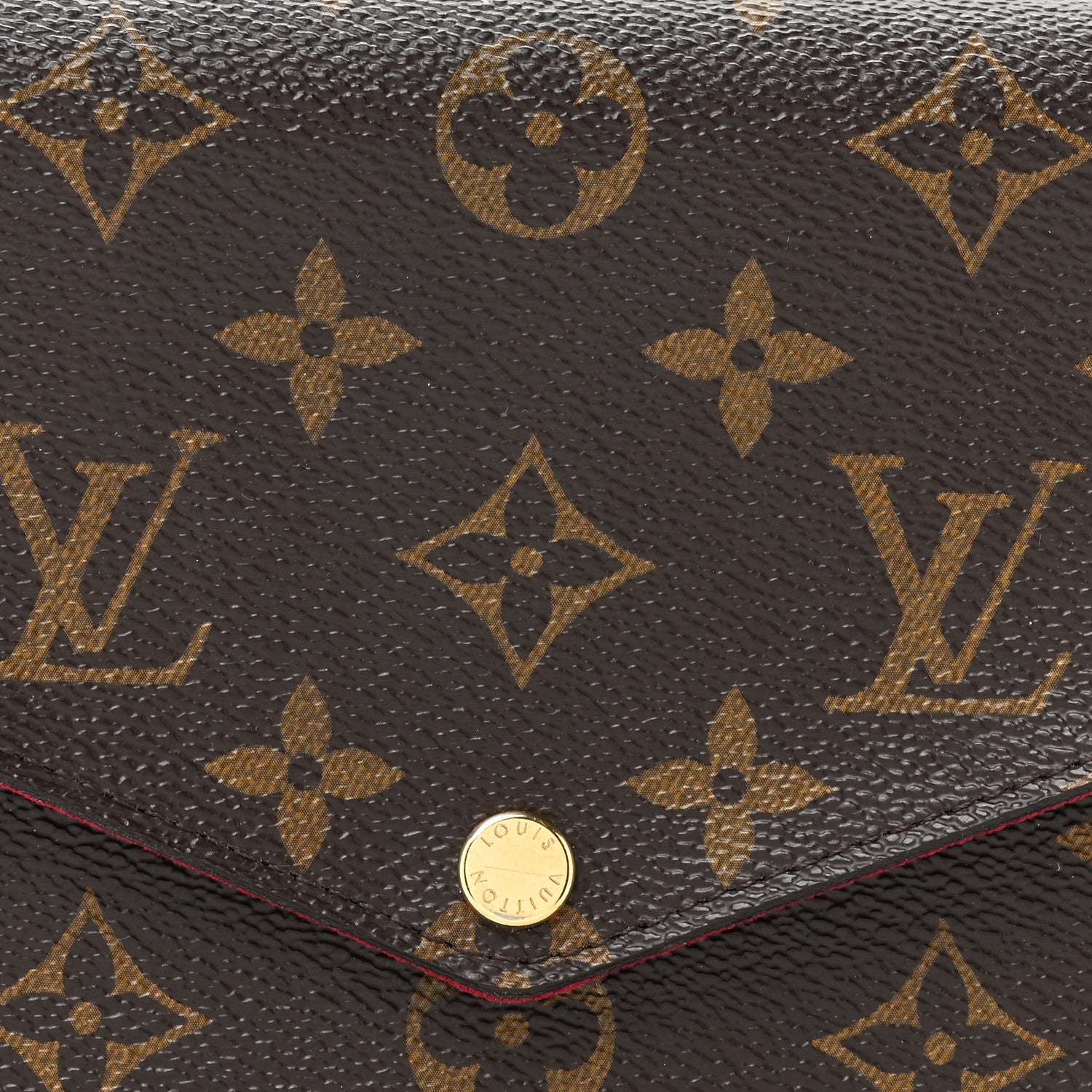 Louis Vuitton LOUIS VUITTON Monogram Pochette Felicie Chain Wallet Fuchsia 9 of 12