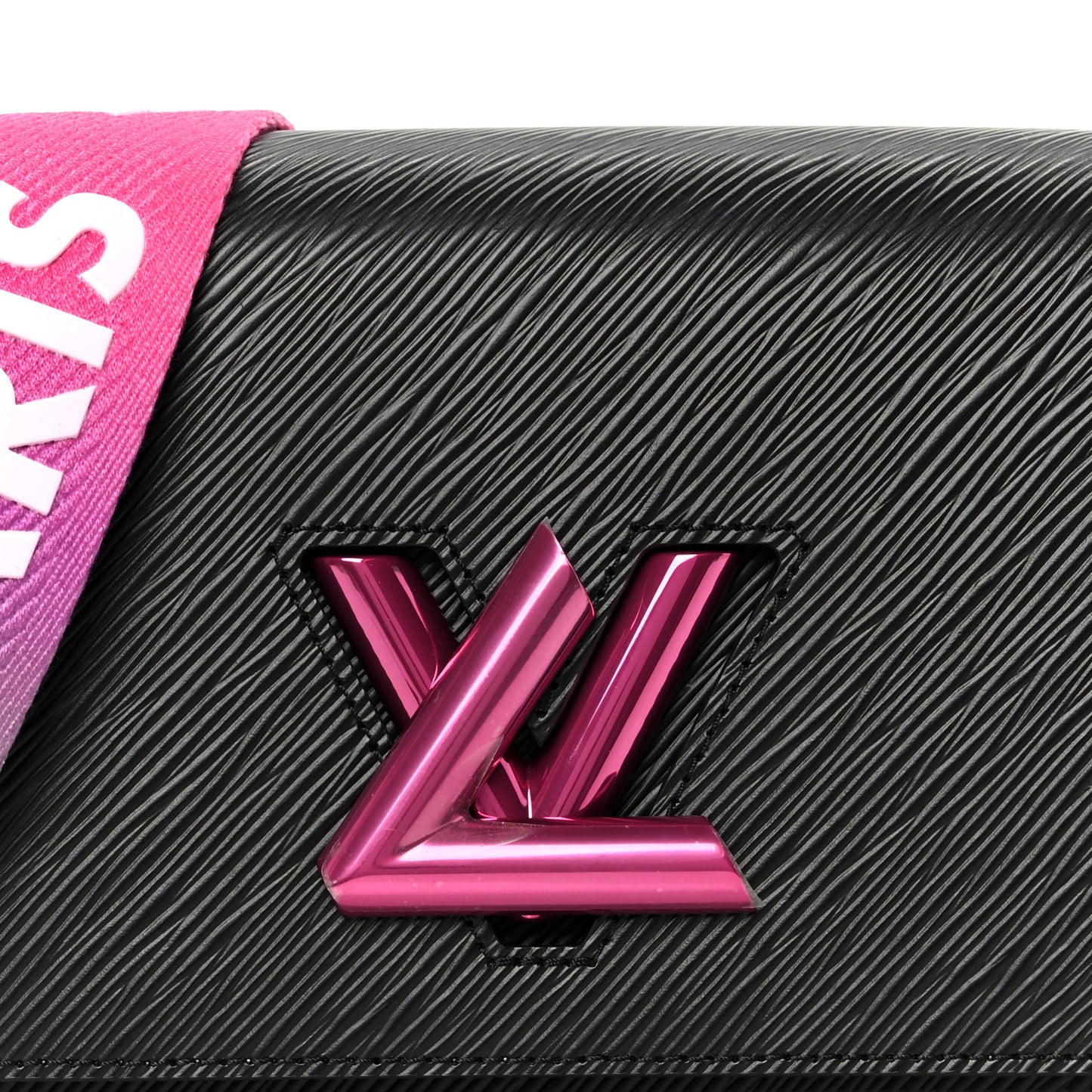 Epi Twist Shoulder Bag MM Black Rose