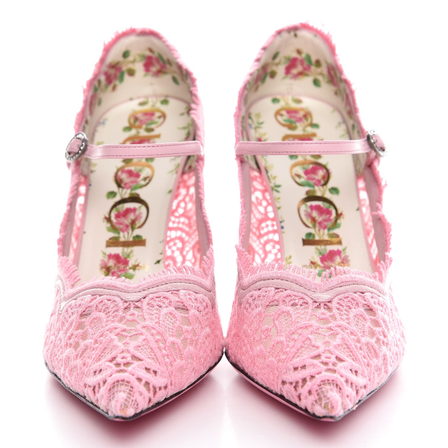 Lace Pizzo Venice Pumps 38.5 Sugar Pink