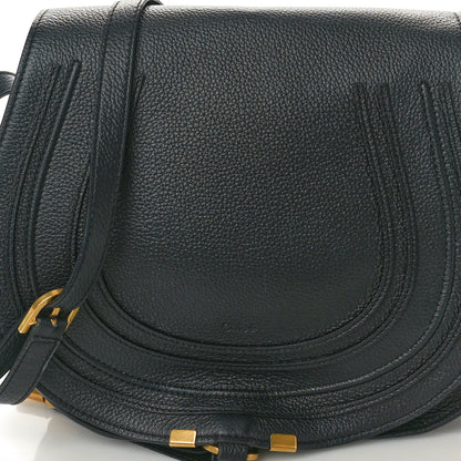 Chloe Calfskin Medium Marcie Round Crossbody Bag Black 9 of 11