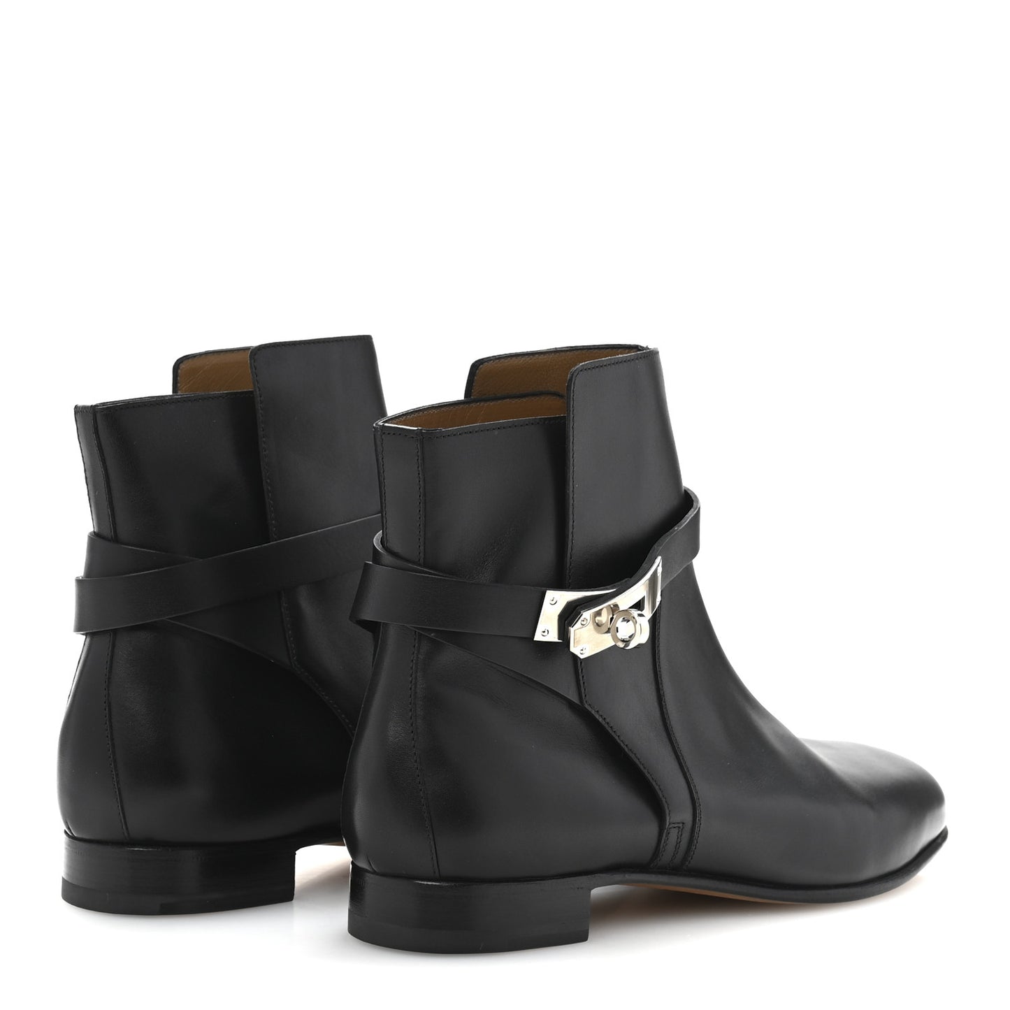 Calfskin Neo Low Boots 38 Black