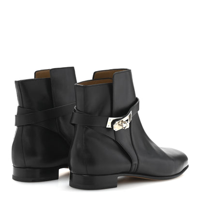 Hermes Calfskin Neo Low Boots 38 Black 5 of 11
