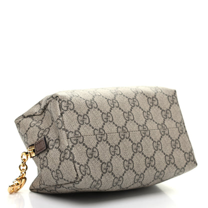Gucci Soft GG Supreme Monogram Calfskin Medium Ophidia Cosmetic Case Beige Ebony New Acero 4 of 9