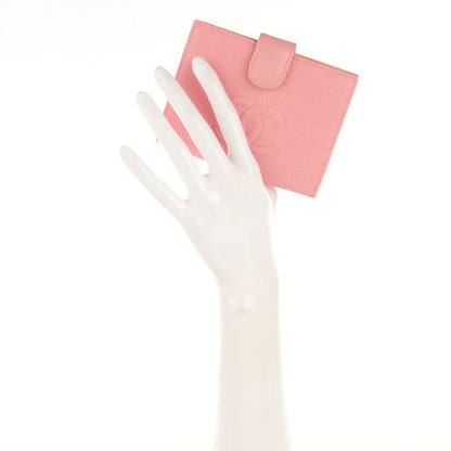 Chanel Caviar Timeless CC Compact French Wallet Pink 2 of 8