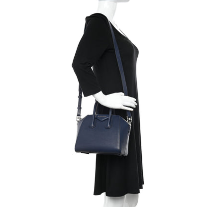 Givenchy Sugar Goatskin Mini Antigona Night Blue 2 of 10