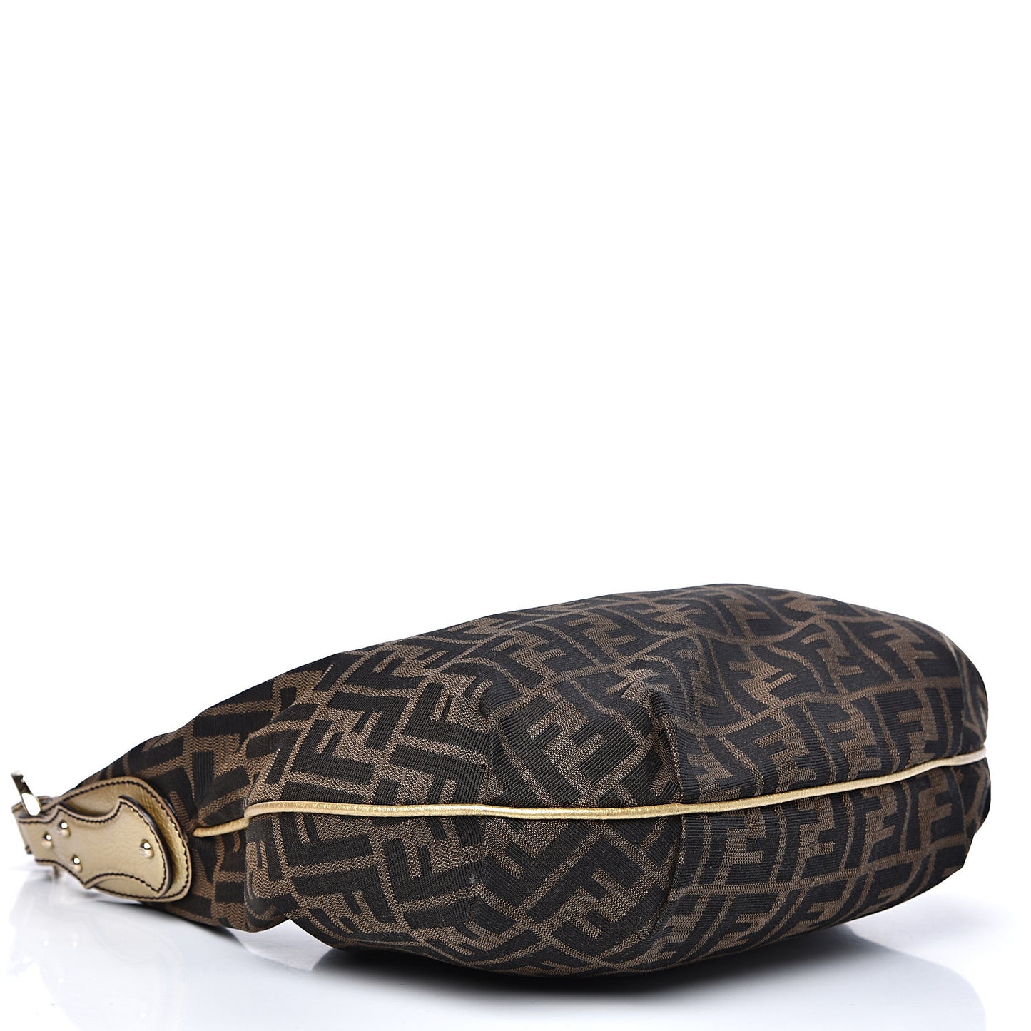Zucca Laminated Vachetta Small Chef Hobo Tobacco Bronzo