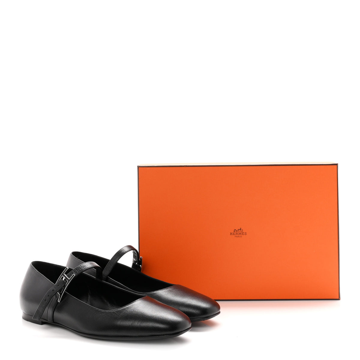 Goatskin Jane Ballet Flats 38.5 Black