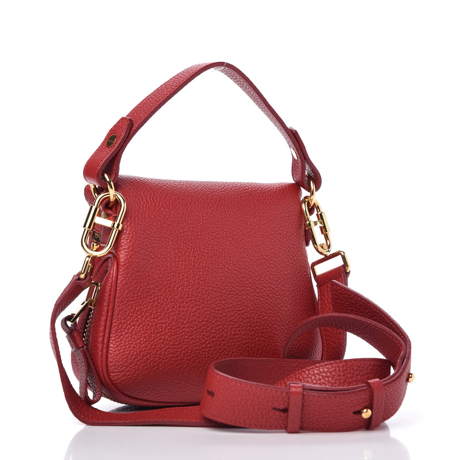 Tom Ford Calfskin Mini Jennifer Crossbody Bag Flame Red 3 of 8