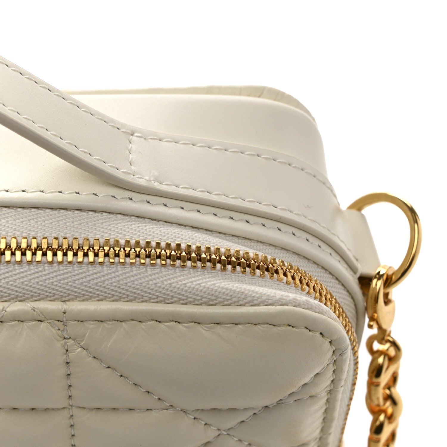 Christian Dior Calfskin Macrocannage Caro Box Bag Latte 14 of 14