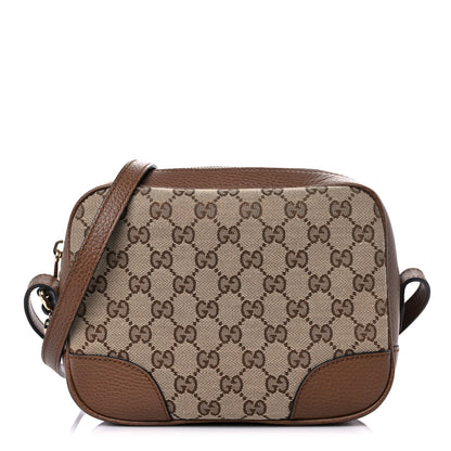 Gucci Monogram Mini Bree Messenger Bag Beige Tabacco 1 of 10