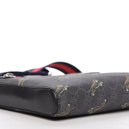 Gucci GG Supreme Monogram Tigers Web Messenger Bag Black Multicolor 6 of 9