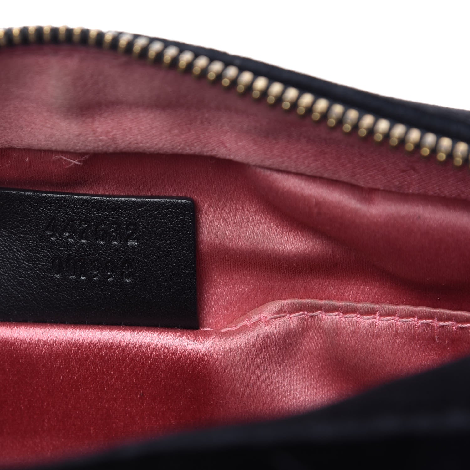 Gucci Velvet Matelasse Small GG Marmont Chain Shoulder Bag Black 9 of 10