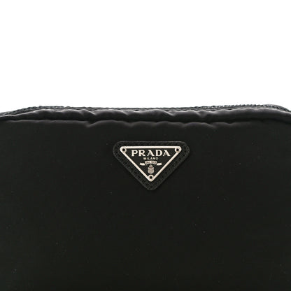 Prada Tessuto Nylon Saffiano Pouch Black 7 of 9