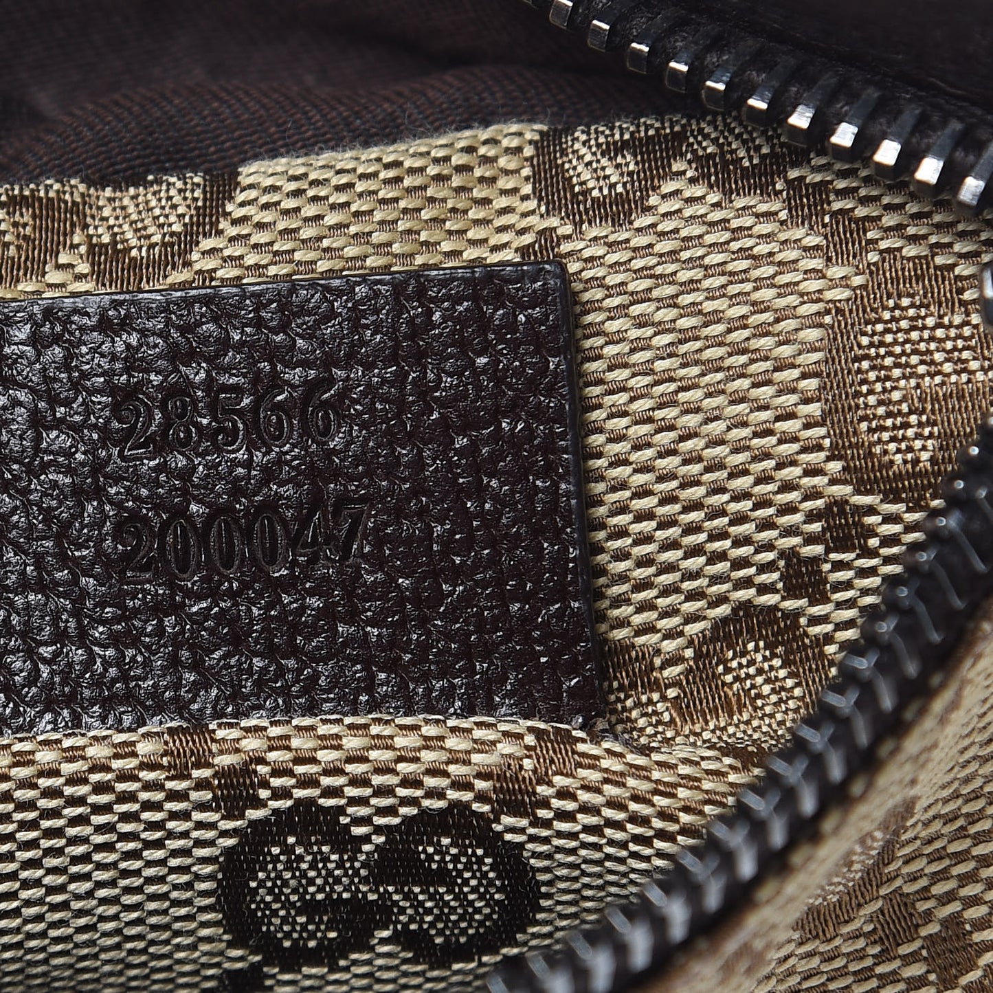 Monogram Web Belt Bag Dark Brown