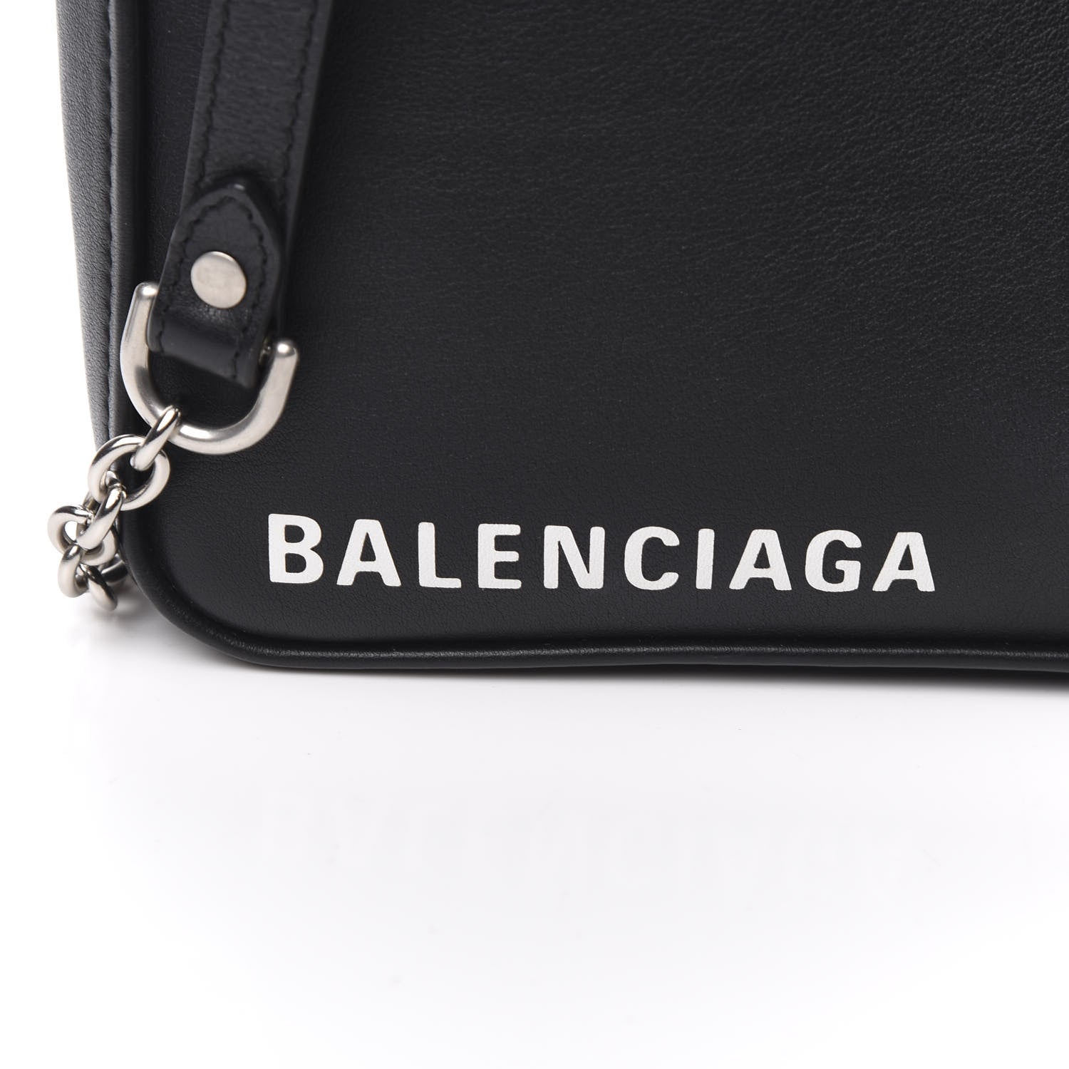Balenciaga Calfskin XS Triangle Chain Duffle Black 10 of 10