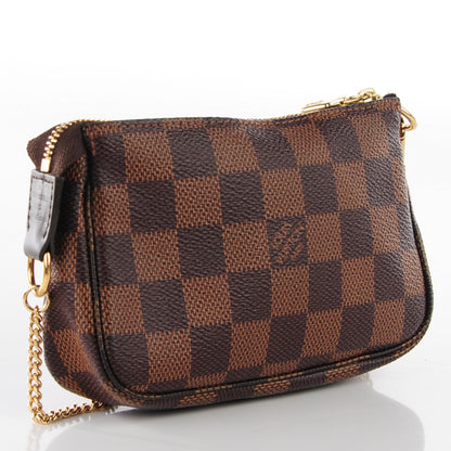 Louis Vuitton Damier Ebene Mini Pochette Accessories 4 of 9