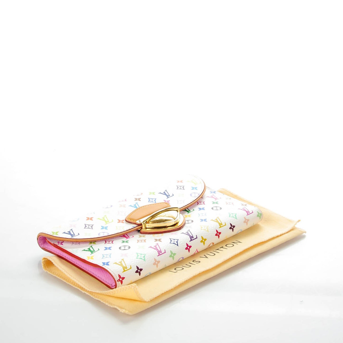 Monogram Multicolor Eugenie Wallet White Litchi