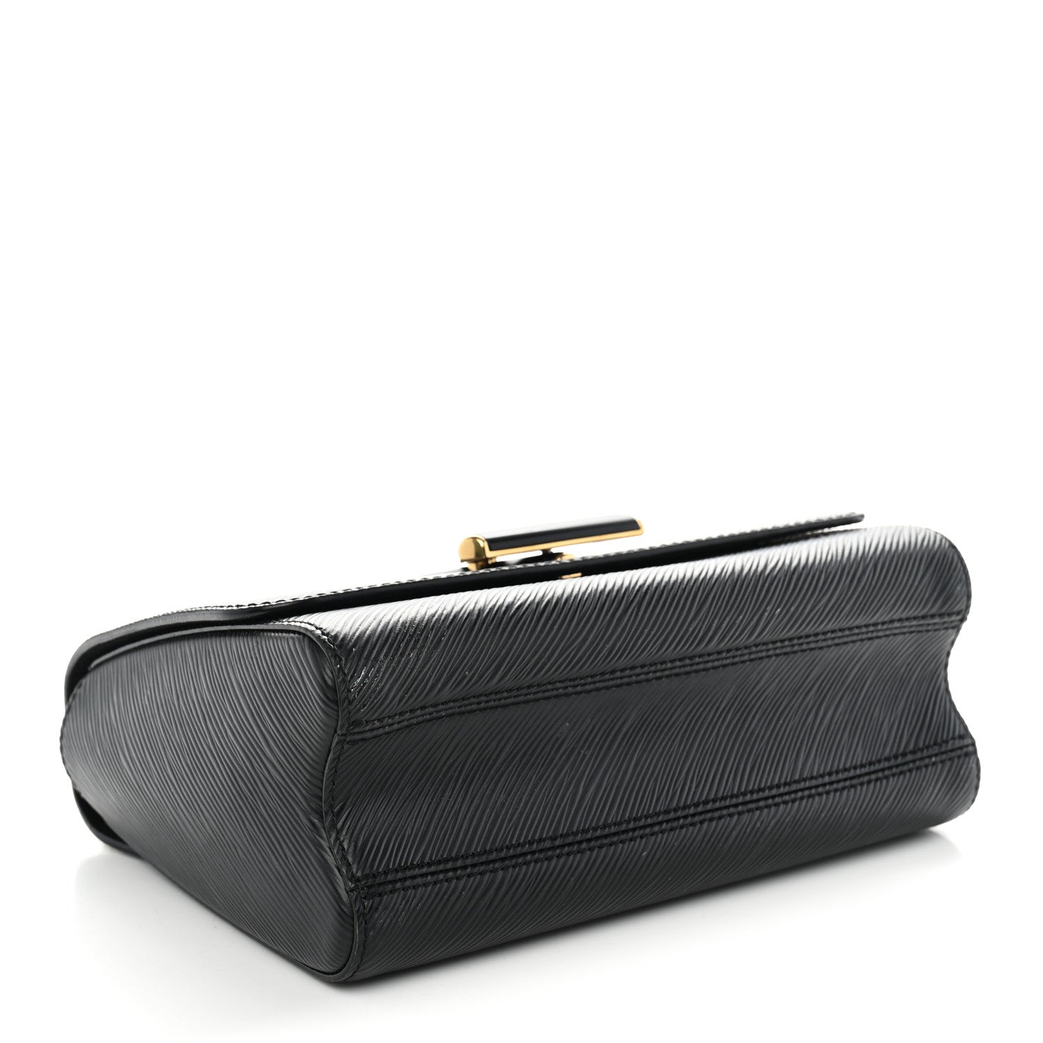 Louis Vuitton Epi Twist Shoulder Bag MM Matte Black Gold 4 of 11